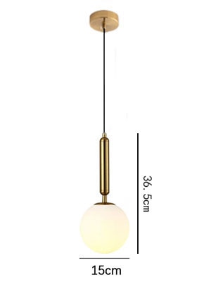Nordic Glass Ball Pendant Lights Industriel Hanging Lamp luxury Gold Silver Brass art Kitchen hotel hoop decor Pendant Lamp