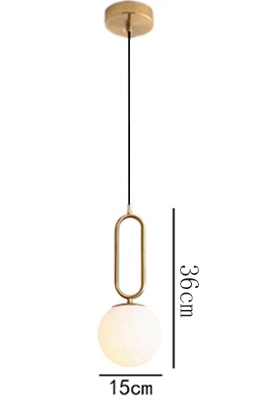 Nordic Glass Ball Pendant Lights Industriel Hanging Lamp luxury Gold Silver Brass art Kitchen hotel hoop decor Pendant Lamp