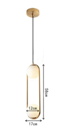 Nordic Glass Ball Pendant Lights Industriel Hanging Lamp luxury Gold Silver Brass art Kitchen hotel hoop decor Pendant Lamp