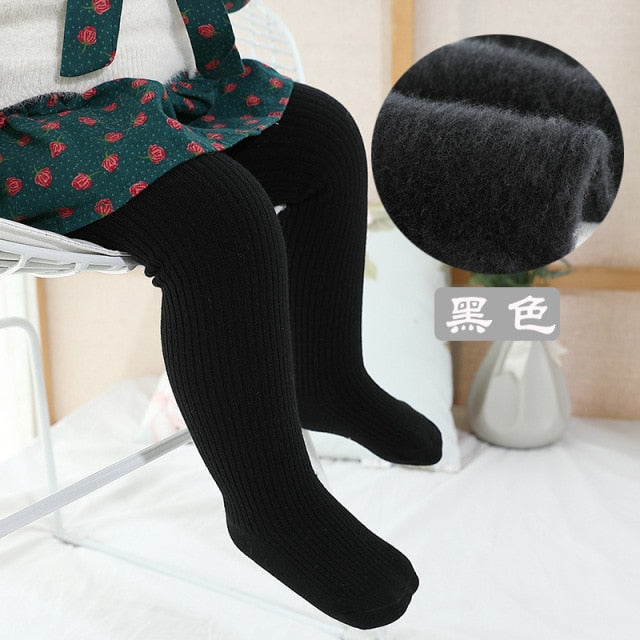 New Thicken Girls Tights for Winter Autumn 1 Pcs Warm Baby Girls Clothing Children Stockings 0-6 Years Old Solid Kids Pantyhose