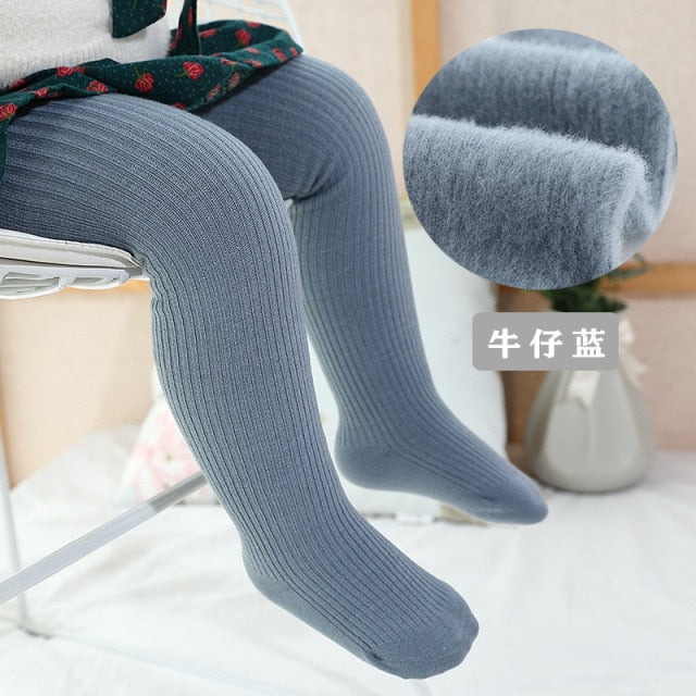 New Thicken Girls Tights for Winter Autumn 1 Pcs Warm Baby Girls Clothing Children Stockings 0-6 Years Old Solid Kids Pantyhose