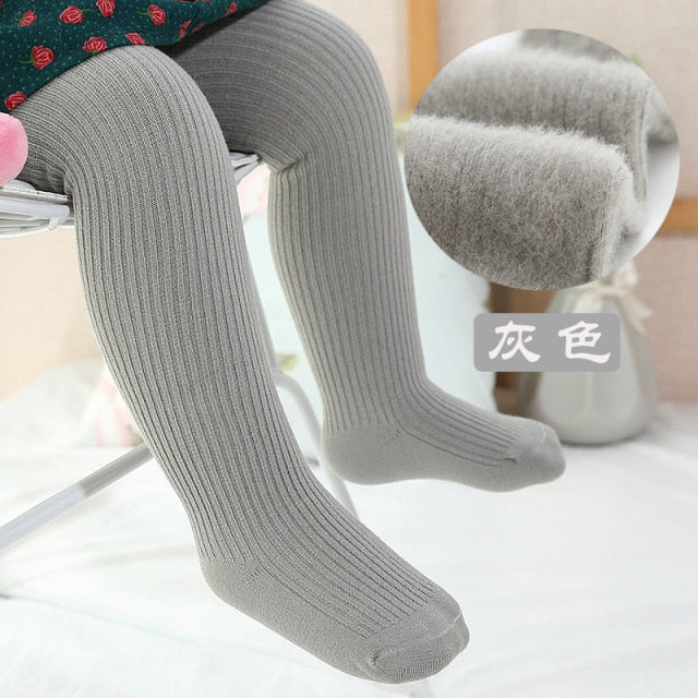 New Thicken Girls Tights for Winter Autumn 1 Pcs Warm Baby Girls Clothing Children Stockings 0-6 Years Old Solid Kids Pantyhose