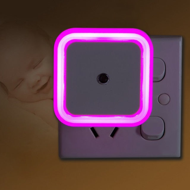 Mini LED Night Light Wireless Sensor Lighting EU US Plug Night Lights For Children Kids Living Room Bedroom Corridor Lamp