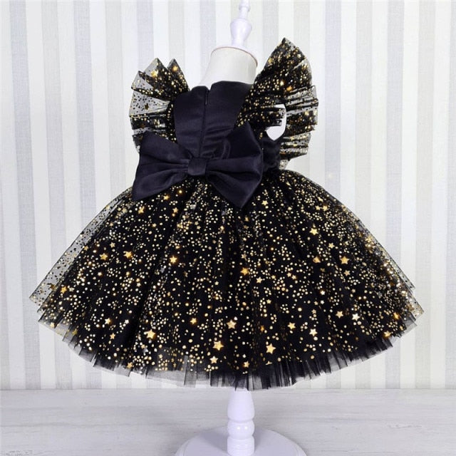 Baby Girl Tutu Party Gown Flower Girls Dresses for Wedding 1 2 3 4 5 Years Birthday Kids Clothes Princess Tulle Children Costume