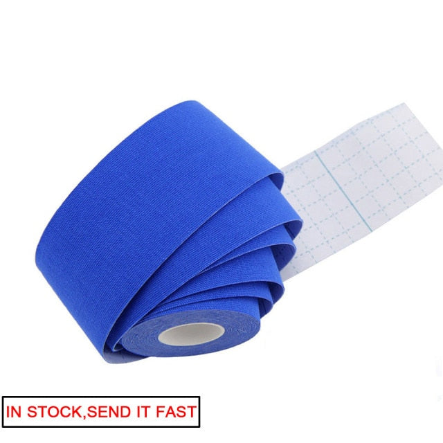 2022 New Kinesiology Tape Athletic Recovery Elastic Tape Kneepad Muscle Pain Relief Knee Pads Support for Gym Fitness Bandage