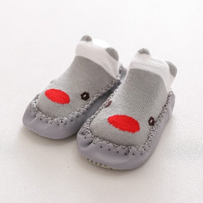 2022 Fashion Baby Socks With Rubber Soles Infant Sock Newborn Autumn Winter Children Floor Socks Shoes Anti Slip Soft Sole Sock