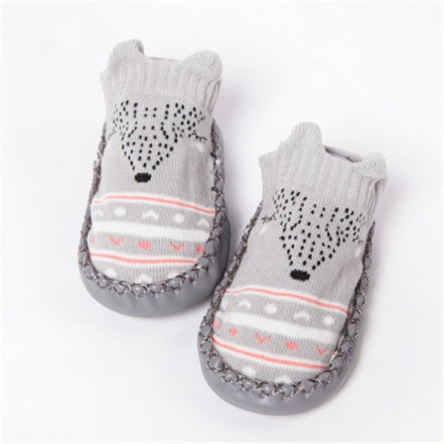 2022 Fashion Baby Socks With Rubber Soles Infant Sock Newborn Autumn Winter Children Floor Socks Shoes Anti Slip Soft Sole Sock