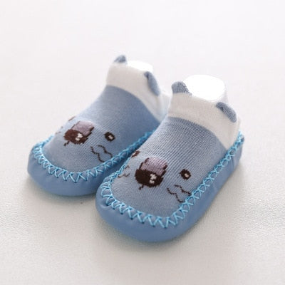 2022 Fashion Baby Socks With Rubber Soles Infant Sock Newborn Autumn Winter Children Floor Socks Shoes Anti Slip Soft Sole Sock