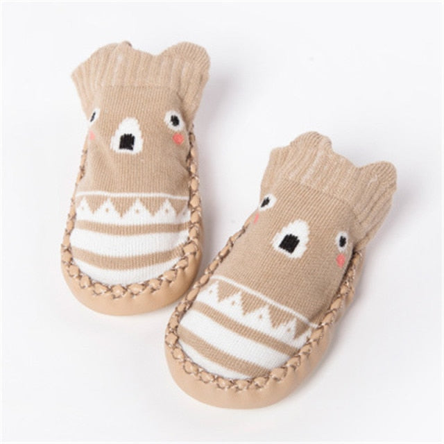 2022 Fashion Baby Socks With Rubber Soles Infant Sock Newborn Autumn Winter Children Floor Socks Shoes Anti Slip Soft Sole Sock