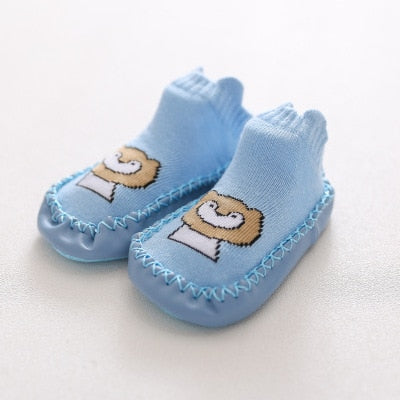 2022 Fashion Baby Socks With Rubber Soles Infant Sock Newborn Autumn Winter Children Floor Socks Shoes Anti Slip Soft Sole Sock