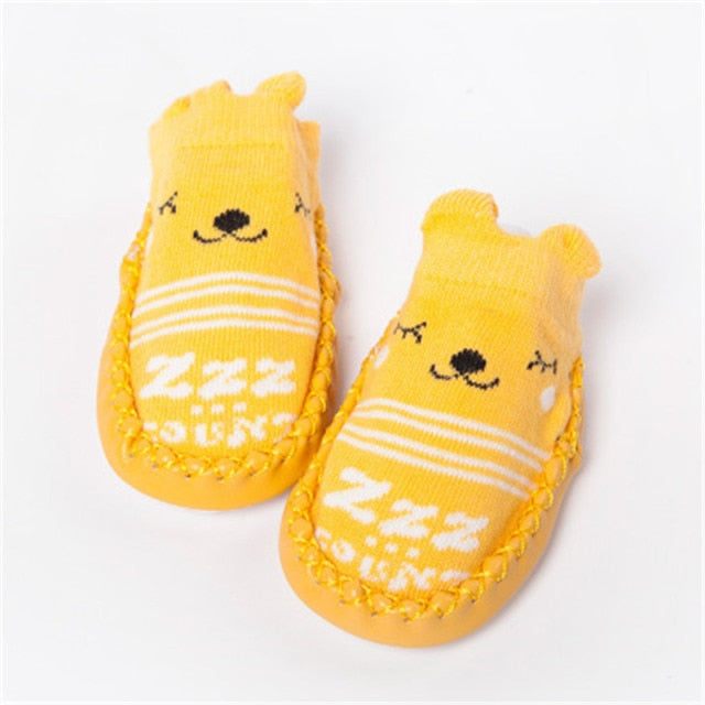 2022 Fashion Baby Socks With Rubber Soles Infant Sock Newborn Autumn Winter Children Floor Socks Shoes Anti Slip Soft Sole Sock