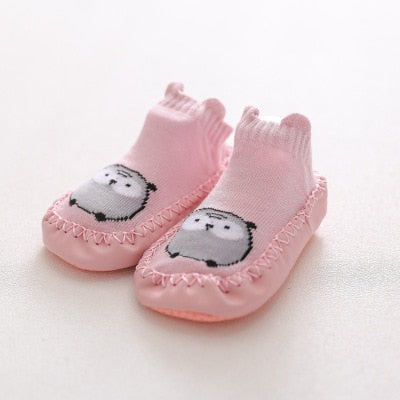 2022 Fashion Baby Socks With Rubber Soles Infant Sock Newborn Autumn Winter Children Floor Socks Shoes Anti Slip Soft Sole Sock