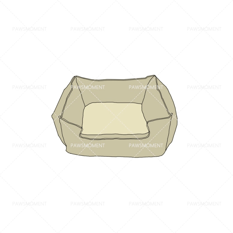 Pet Dog Beds for Small Dogs Leather Puppy Bed for Pomeranian Sofa House Poodles Nest Sleeping Warm Letter Print Bed PB0067