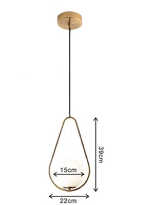 Nordic Glass Ball Pendant Lights Industriel Hanging Lamp luxury Gold Silver Brass art Kitchen hotel hoop decor Pendant Lamp