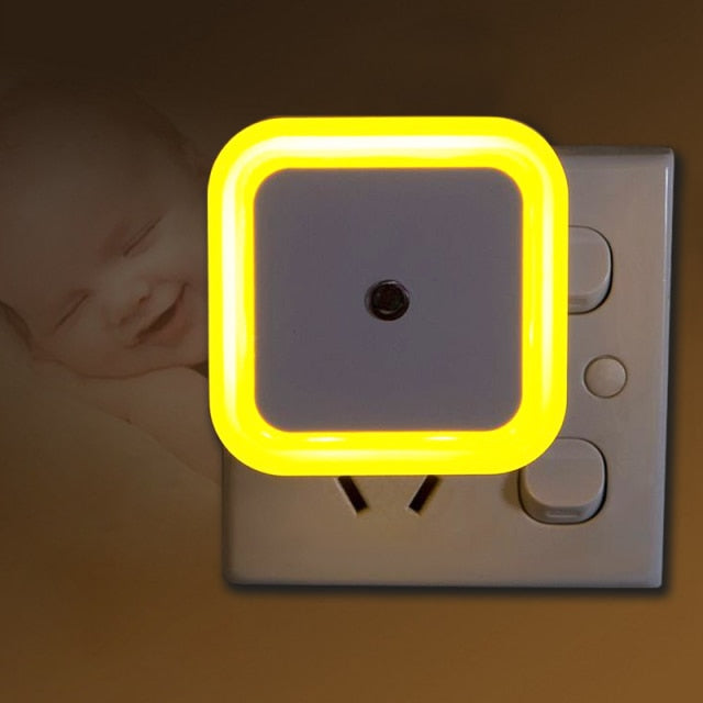 Mini LED Night Light Wireless Sensor Lighting  EU US Plug Night Lights For Children Kids Living Room Bedroom Corridor Lamp